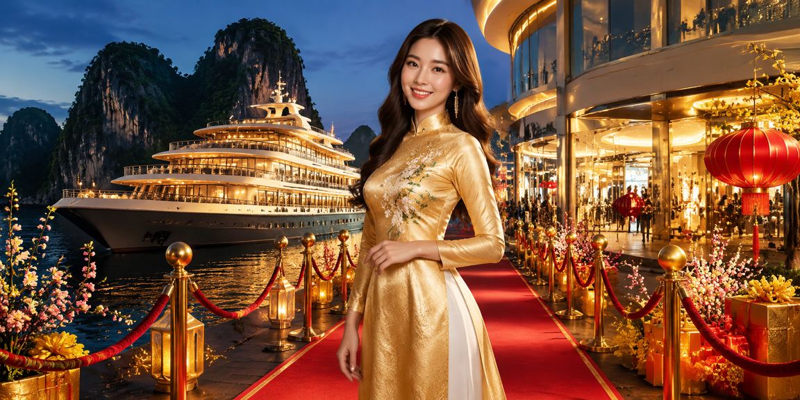 Vịnh Hạ Long với tà áo dài và không gian cá cược thể thao